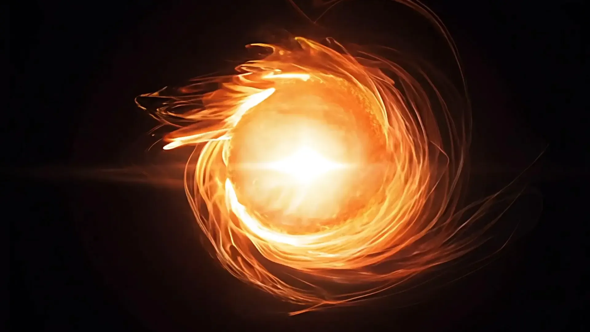 Abstract Fireball Explosion Overlay for Cinematic Logo Reveal